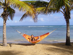 Hamac Brasil XXL Orange / Jaune